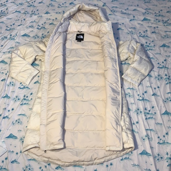 The North Face Womens Metropolis Parka III Down, Vintage White, Large - Picture 2 of 10